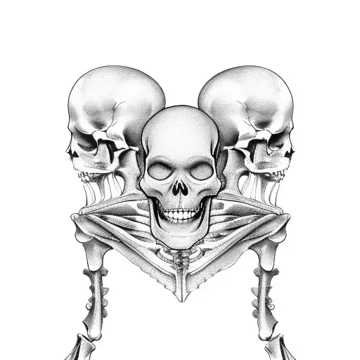 coffin with skeleton dancing on it tattoo design idea