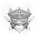 coffin tattoo design idea