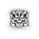 coffin with skeleton dancing on it tattoo design idea