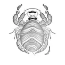 hermit crab tattoo design idea