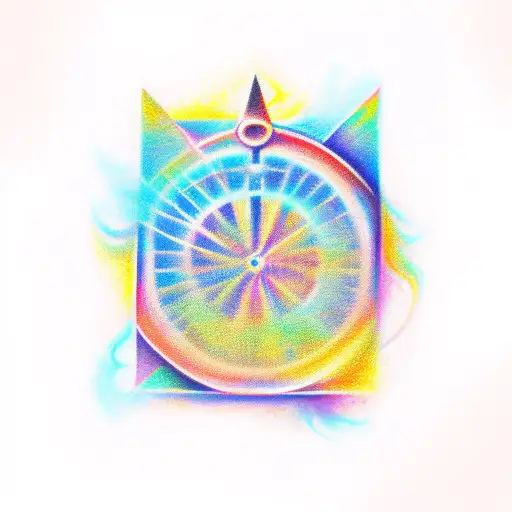 creative text "element of chance" tattoo design idea