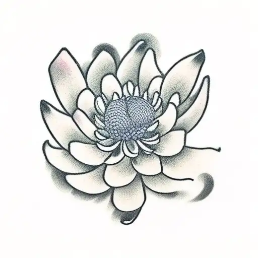 japanese fan with chrysanthemum flower comming out of it  tattoo design idea