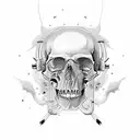 Skulls tattoo design idea