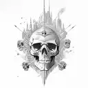 Skulls tattoo design idea