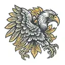 polish eagle tattoo design idea