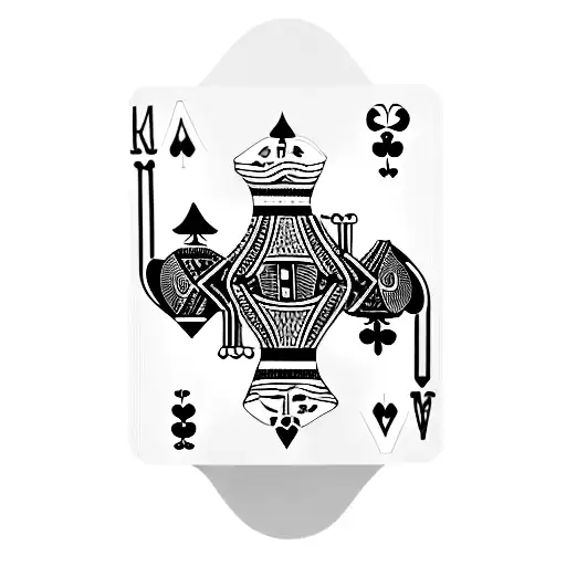 two visible playing cards one behind the other both are aces tattoo design idea