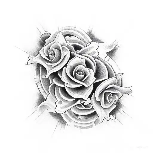 good versus evil tattoo design idea