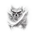 good versus evil tattoo design idea