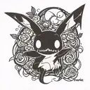 mimikyu tattoo design idea