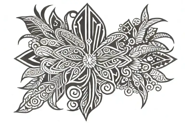 philippine tribal patterns tattoo design idea