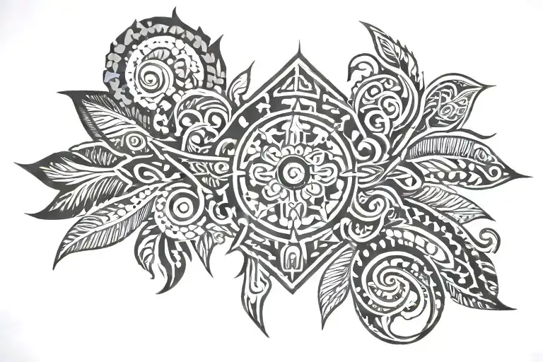 philippine tribal patterns tattoo design idea