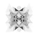 A geometric pattern inspired by the Parthenon tattoo design idea