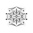 A geometric pattern inspired by the Parthenon tattoo design idea