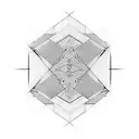 A geometric pattern inspired by the Parthenon tattoo design idea