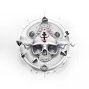 trust no one tattoo design idea