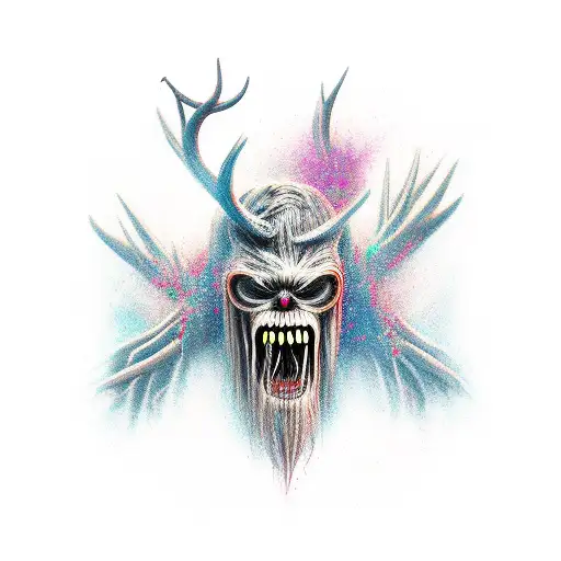 wendigo tattoo design idea