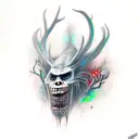 wendigo tattoo design idea