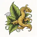 ginger root Resilience Strength enlightenment tattoo design idea