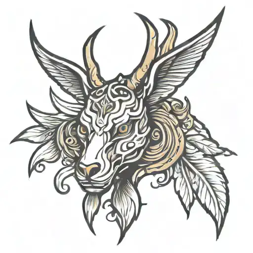 headshot symbol tattoo design idea