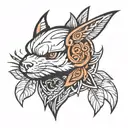 headshot symbol tattoo design idea