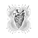 Heart with Spiked  tattoo design idea