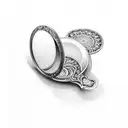 antique hand mirror tattoo design idea