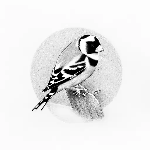 goldfinch tattoo design idea