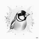 goldfinch tattoo design idea