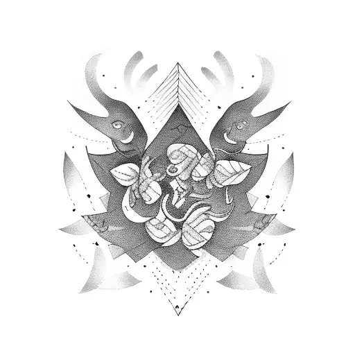 ligne de vie tattoo design idea