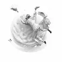 falling icarus tattoo design idea