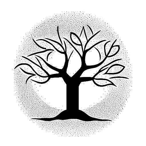 tree to heaven tattoo design idea