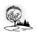 tree to heaven tattoo design idea