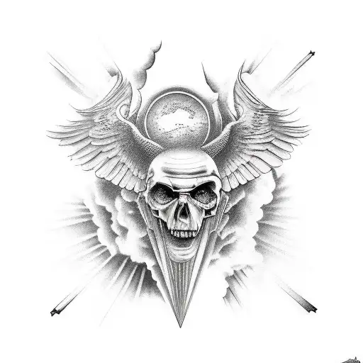 icarus falling tattoo design idea