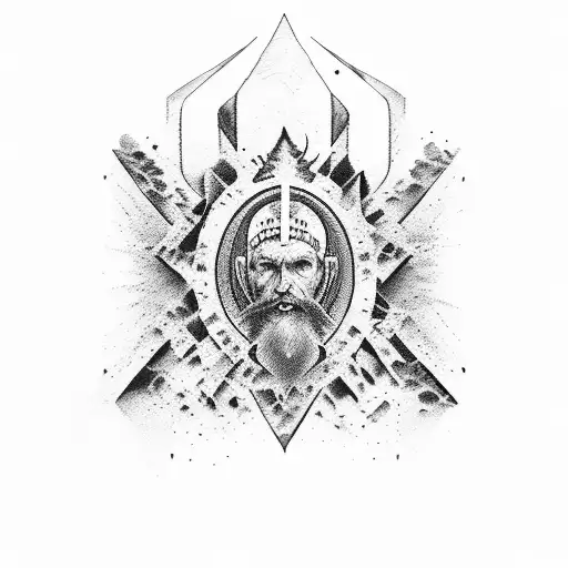 Joshua 1:9 Bible verse  tattoo design idea
