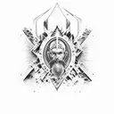 Joshua 1:9 Bible verse  tattoo design idea