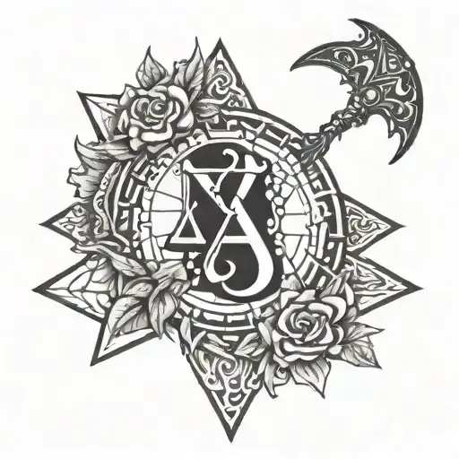 awarness acceptance surrender  tattoo design idea