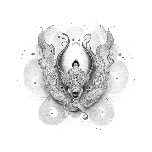 anxiety, mental health, female tattoo design idea