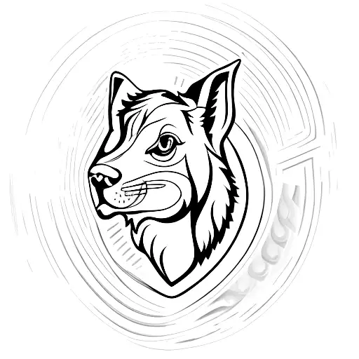 purina crossed with a john deere logo tattoo design idea