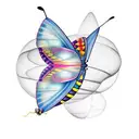 butterfly and cocoon tattoo design idea