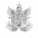 greek flag  tattoo design idea