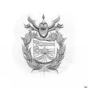 greek flag  tattoo design idea