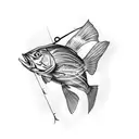 Fishing fore arm tattoo tattoo design idea
