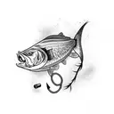 Fishing fore arm tattoo tattoo design idea
