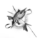 Fishing fore arm tattoo tattoo design idea