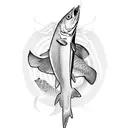 Fishing tattoo design idea