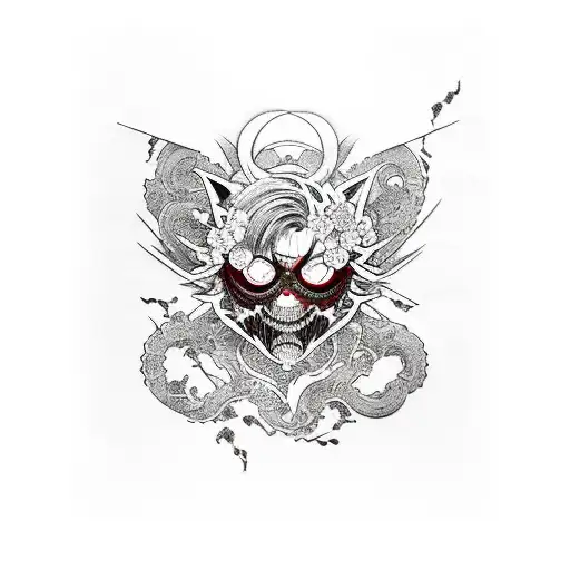 tokyo ghoul anime tattoo design idea