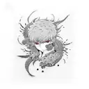 tokyo ghoul anime tattoo design idea
