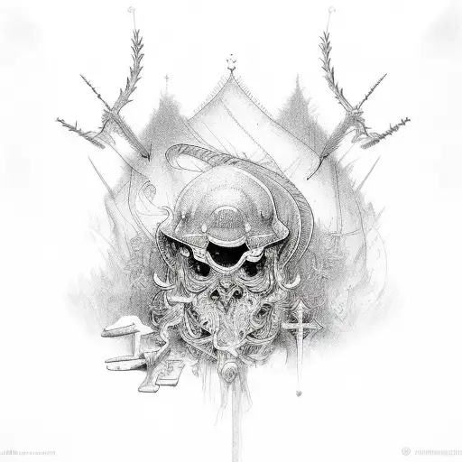 religious peice tattoo design idea