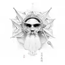 religious peice tattoo design idea