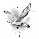 Gull tattoo design idea